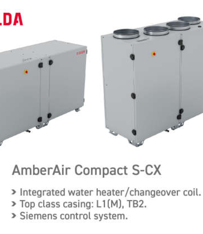 New generation air handling units AmberAir Compact S-CX H/V!
